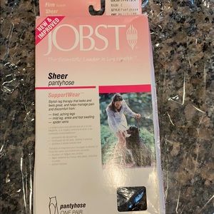 Jobst sheer support wear pantyhose, size C, firm,